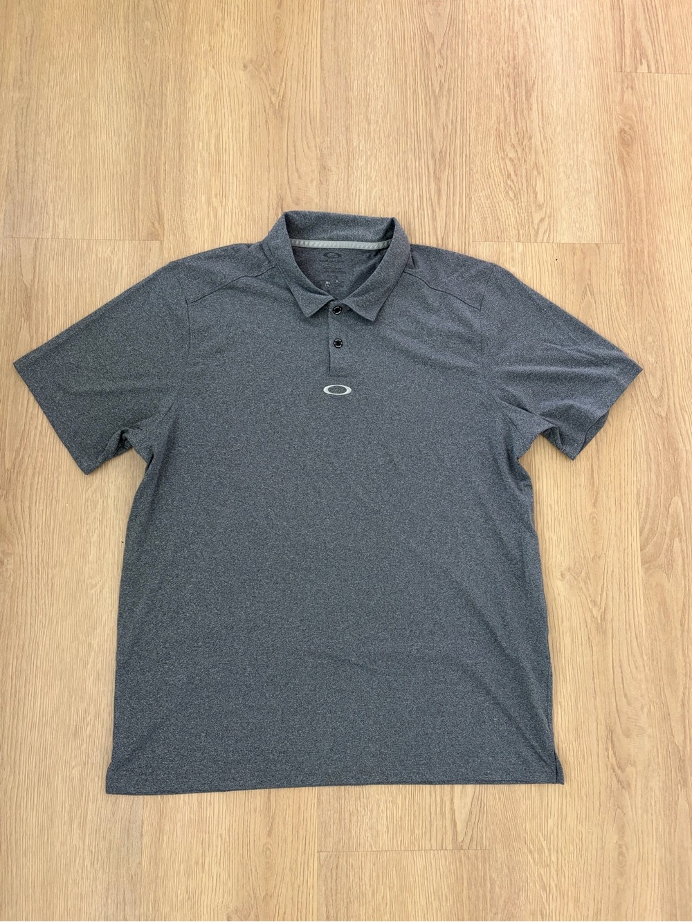 Oakley Men's Heather Charcoal Performance Polo